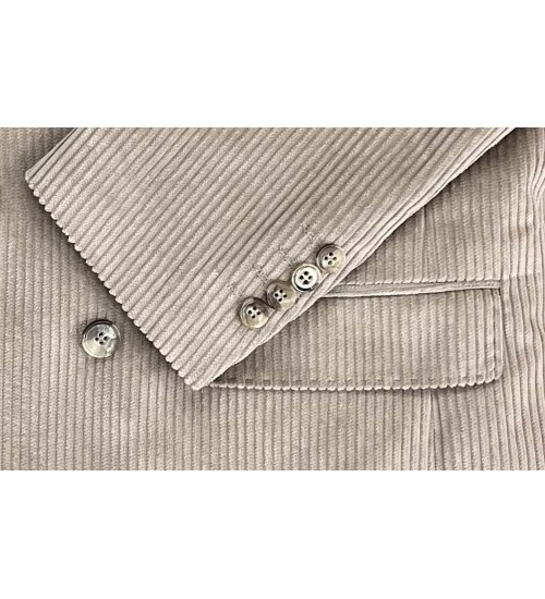 SUIT SARTORIA BEIGE VELVET JACKET 4403