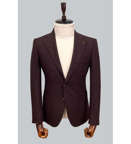 SUIT SARTORIA BORDO YÜN CEKET 4408