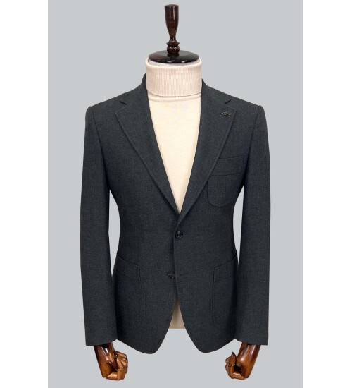 SUIT SARTORIA KOYU GRİ YÜN CEKET 4408