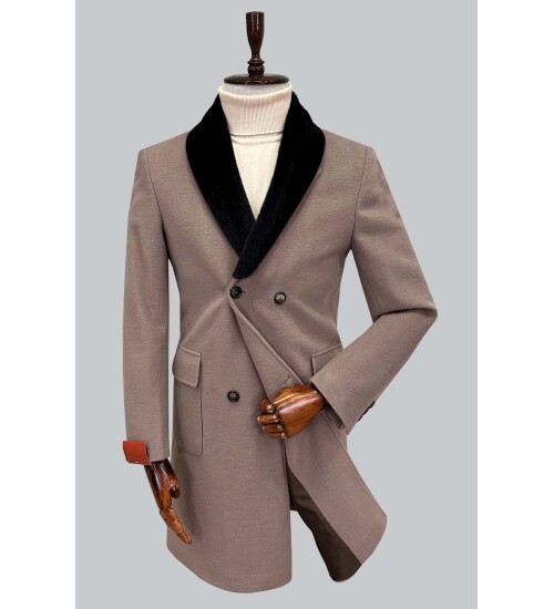 SUIT SARTORIA ÇIKARILABİLİR YAKA KAHVERENGİ KABAN 8082