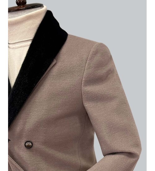 SUIT SARTORIA ÇIKARILABİLİR YAKA KAHVERENGİ KABAN 8082