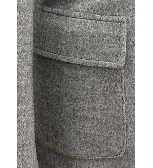 SUIT SARTORIA ÇIKARILABİLİR YAKA GRİ KABAN 8082