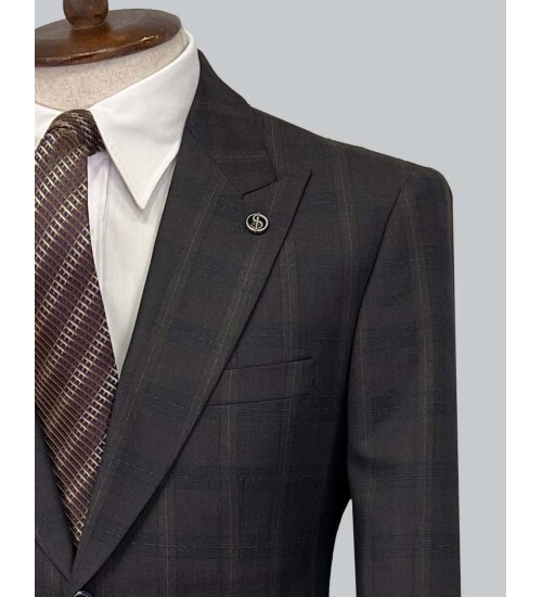 SUIT SARTORIA YÜN KAHVERENGİ TAKIM ELBİSE 2375