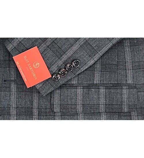 SUIT SARTORIA YÜN KOYU GRİ TAKIM ELBİSE 2375