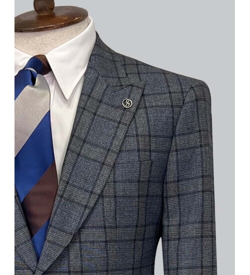 SUIT SARTORIA YÜN MAVİ TAKIM ELBİSE 2375