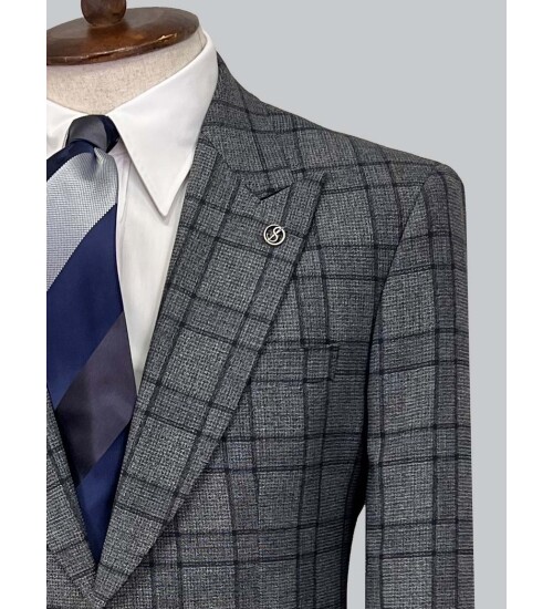 SUIT SARTORIA YÜN EKOSE TAKIM ELBİSE 2375