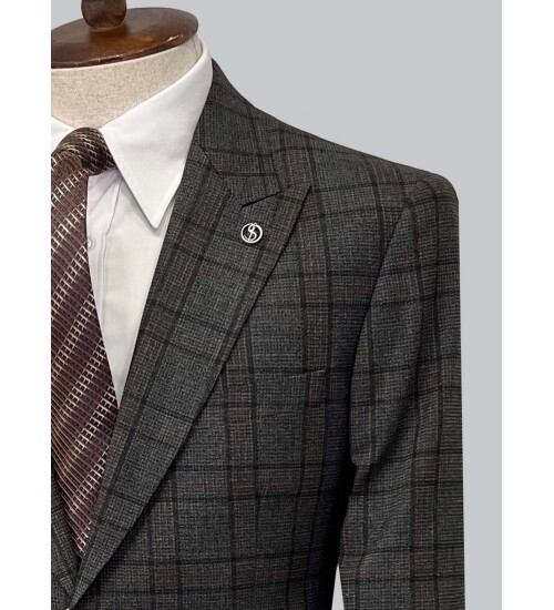 SUIT SARTORIA YÜN KAHVERENGİ TAKIM ELBİSE 2375