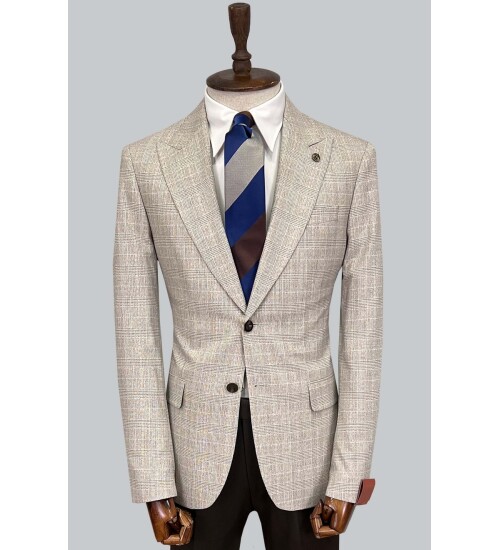 SUIT SARTORIA YÜN BEJ TAKIM ELBİSE 2375