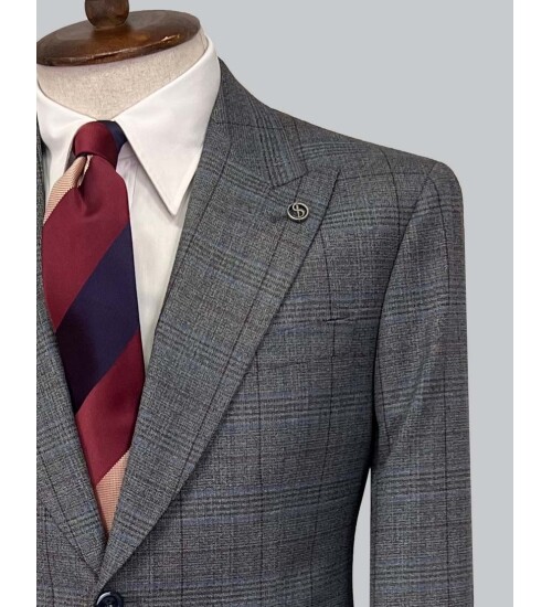 SUIT SARTORIA YÜN EKOSE TAKIM ELBİSE 2375