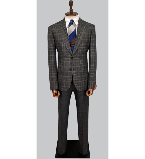 SUIT SARTORIA WOOL BROWN SUIT 2375