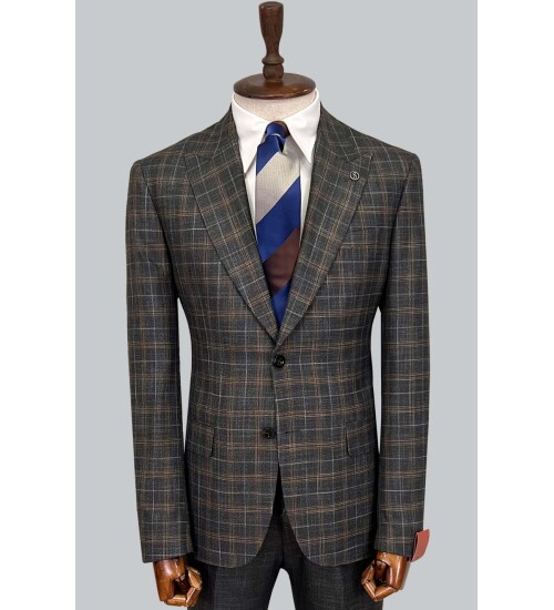 SUIT SARTORIA WOOL BROWN SUIT 2375