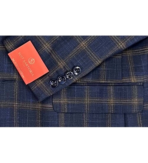 SUIT SARTORIA WOOL NAVY BLUE SUIT 2375