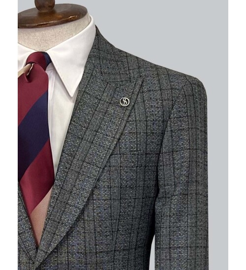 SUIT SARTORIA YÜN EKOSE TAKIM ELBİSE 2375