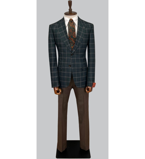 SUIT SARTORIA WOOL GREEN SUIT 2375