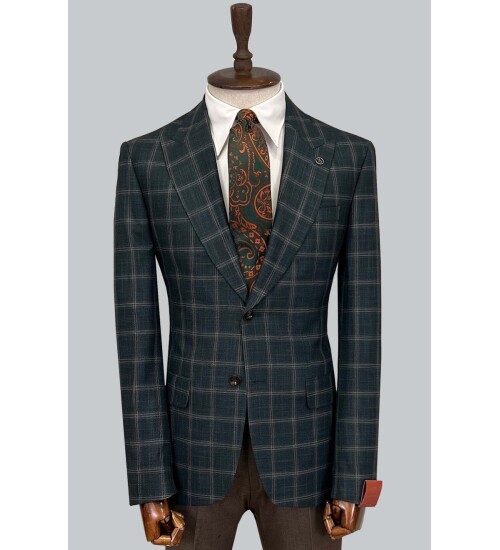 SUIT SARTORIA WOOL GREEN SUIT 2375