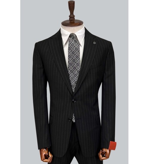 SUIT SARTORIA SİYAH YÜNLÜ TAKIM ELBİSE 2454
