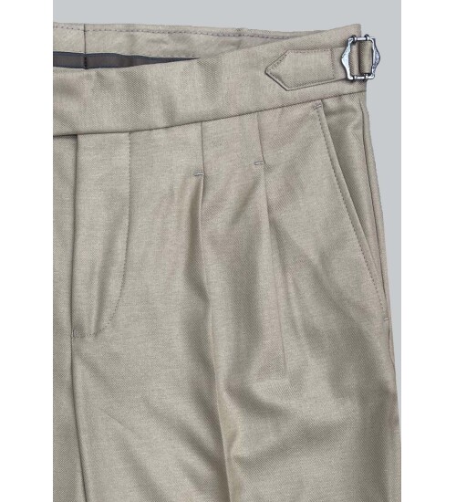 SUIT SARTORIA BEIGE LINEN TROUSERS 1116