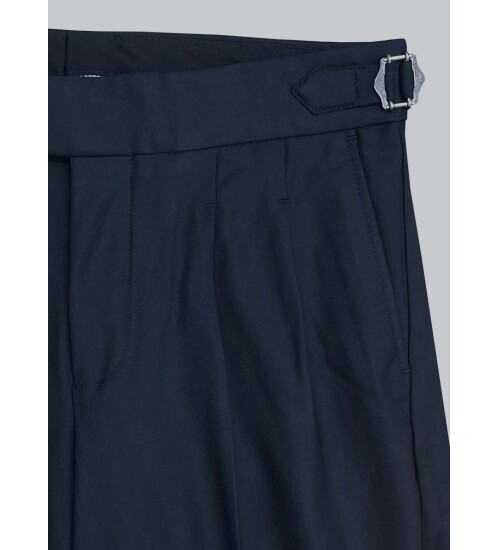SUIT SARTORIA NAVY BLUE LINEN TROUSERS 1116