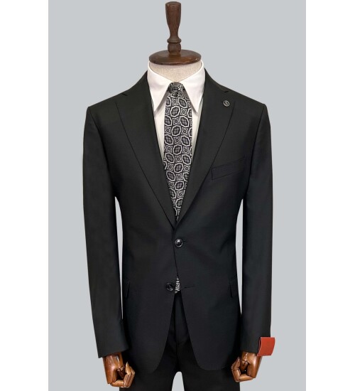 SUIT SARTORIA SİYAH YÜNLÜ TAKIM ELBİSE 2454