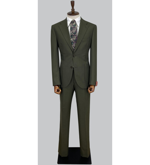 SUIT SARTORIA WOOL KHAKI SUIT 2448