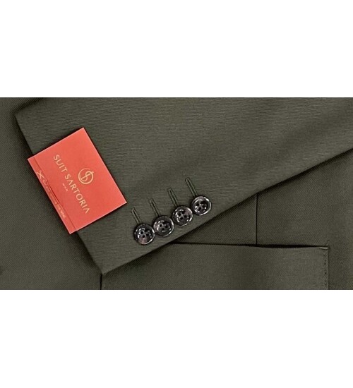SUIT SARTORIA WOOL KHAKI SUIT 2448