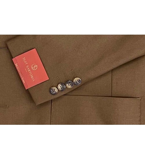 SUIT SARTORIA WOOL BROWN SUIT 2448