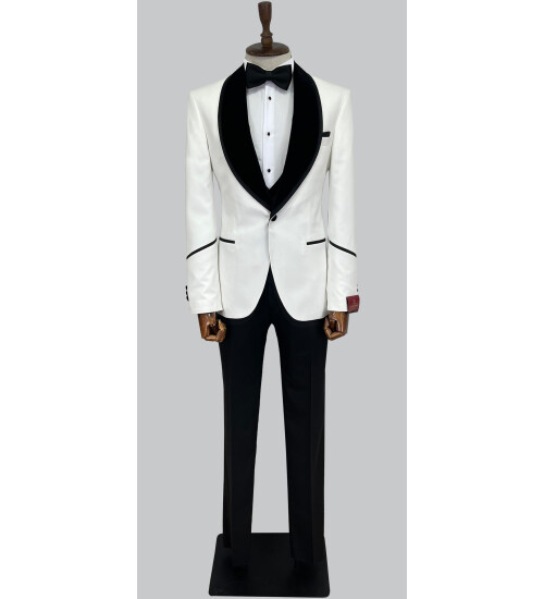 SUIT SARTORIA BEYAZ DAMATLIK 5575