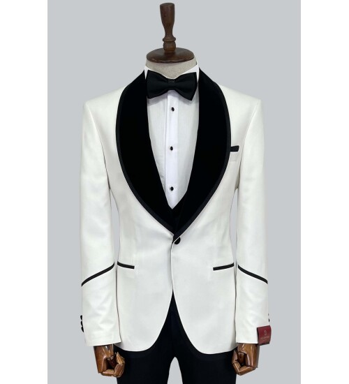 SUIT SARTORIA BEYAZ DAMATLIK 5575