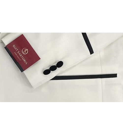 SUIT SARTORIA BEYAZ DAMATLIK 5575