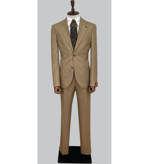 SUIT SARTORIA YÜN BEJ TAKIM ELBİSE 2448
