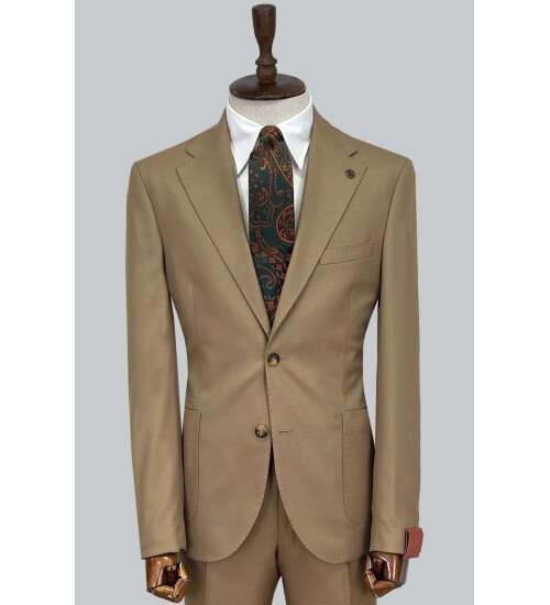 SUIT SARTORIA YÜN BEJ TAKIM ELBİSE 2448