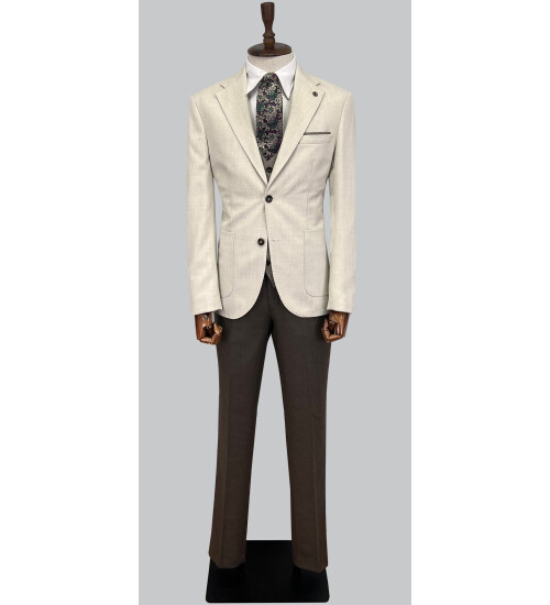 SUIT SARTORIA BEJ TAKIM ELBİSE 2442