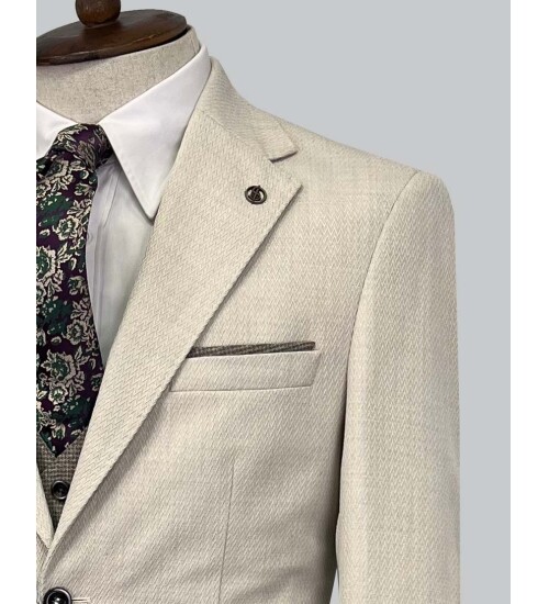 SUIT SARTORIA BEJ TAKIM ELBİSE 2442