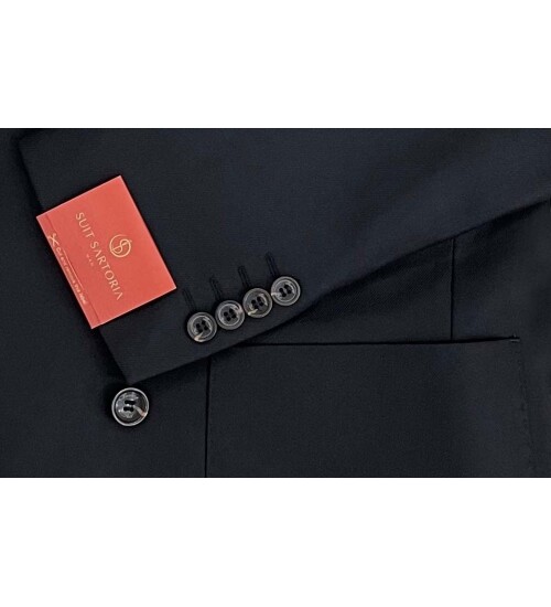 SUIT SARTORIA WOOL BLACK SUIT 2447