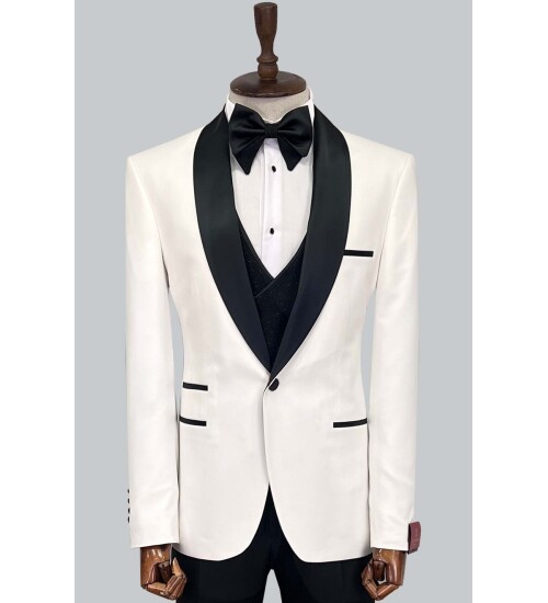 SUIT SARTORIA BEYAZ DAMATLIK 5573