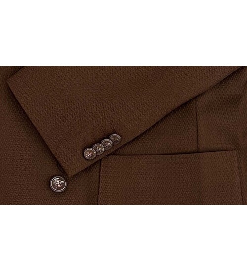 SUIT SARTORIA DARK BROWN JACKET 4369