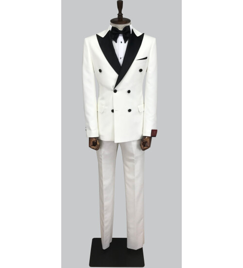 SUIT SARTORIA BEYAZ DAMATLIK 5444
