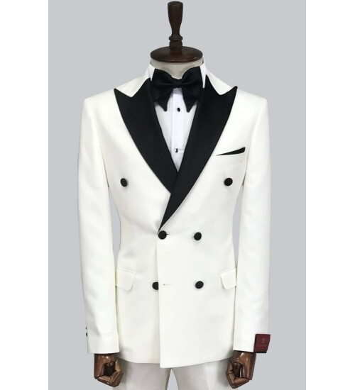 SUIT SARTORIA BEYAZ DAMATLIK 5444