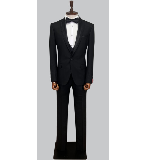 SUIT SARTORIA BLACK TUXEDO 5065