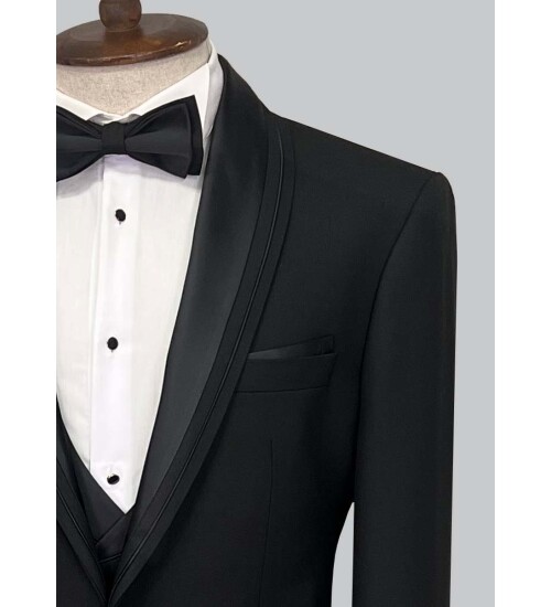 SUIT SARTORIA BLACK TUXEDO 5065