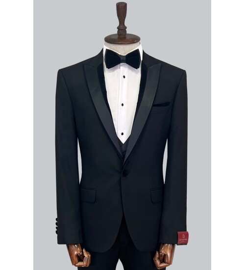 SUIT SARTORIA BLACK TUXEDO 5065
