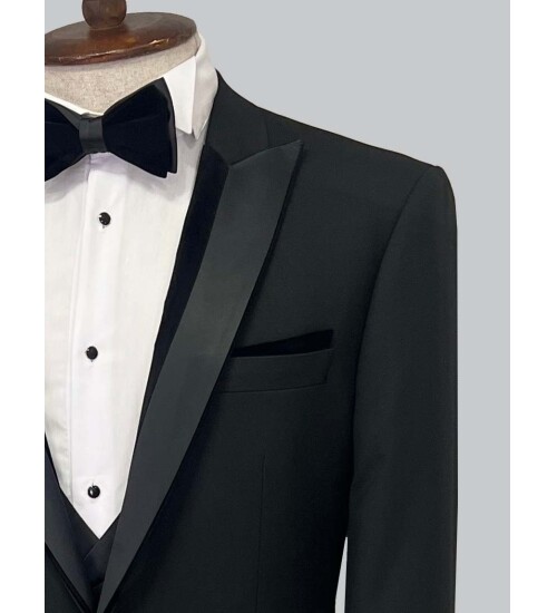 SUIT SARTORIA BLACK TUXEDO 5065