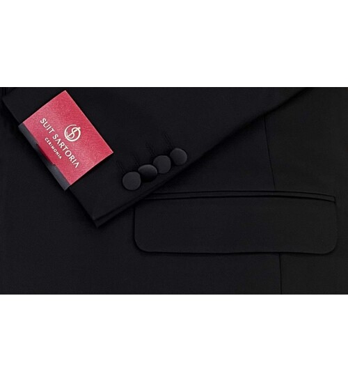 SUIT SARTORIA BLACK TUXEDO 5065