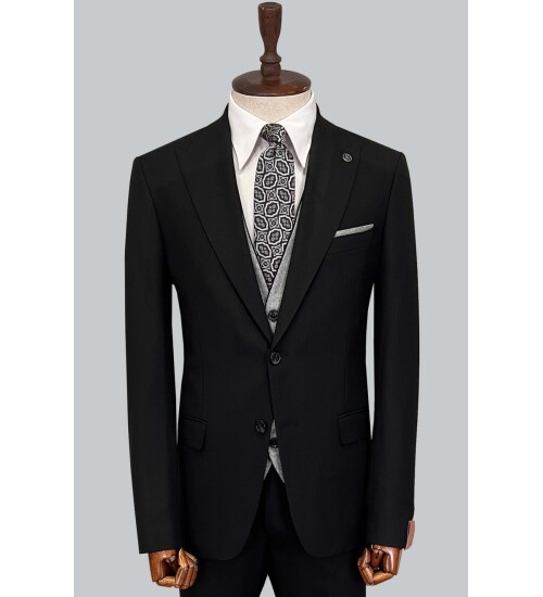 SUIT SARTORIA BLACK SUIT 2427