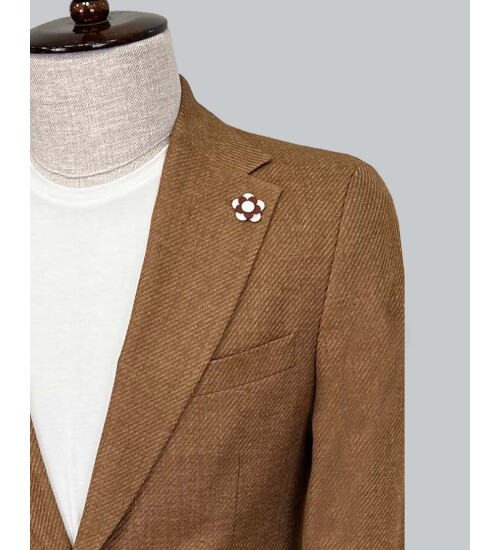 SUIT SARTORIA LIGHT BROWN JACKET 4361