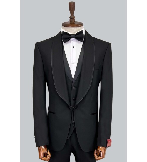 SUIT SARTORIA BLACK TUXEDO 5559
