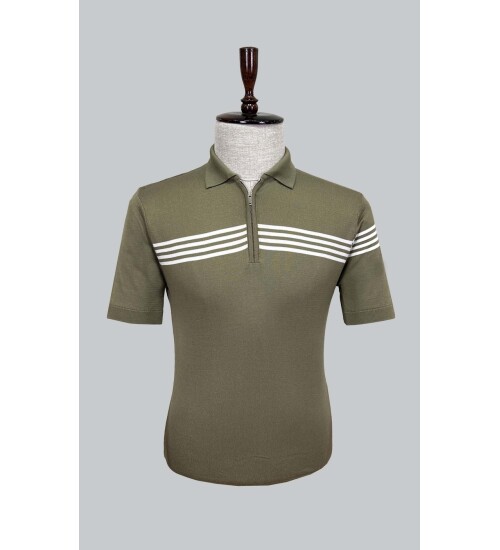 SUIT SARTORIA YEŞİL KISA KOLLU TRİKO T-SHIRT 9025