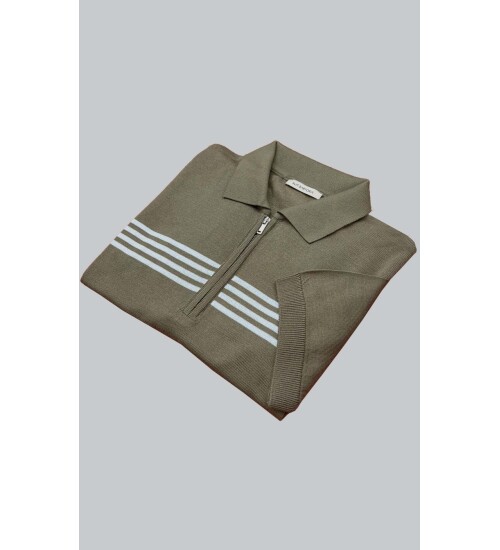 SUIT SARTORIA YEŞİL KISA KOLLU TRİKO T-SHIRT 9025
