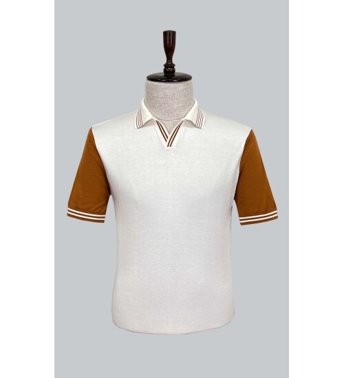 SUIT SARTORIA BEYAZ KISA KOLLU TRİKO T-SHIRT 9020