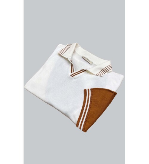 SUIT SARTORIA BEYAZ KISA KOLLU TRİKO T-SHIRT 9020